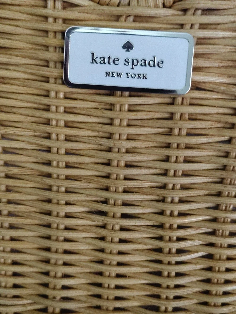 Kate Spade Heart Wicker Bag